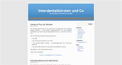 Desktop Screenshot of 1azahnpflege.de